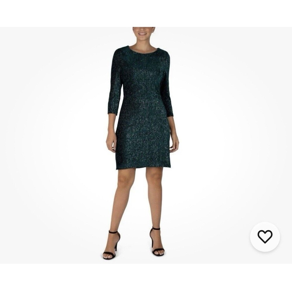Julia Jordan Black Velvet Sparkly Dress Size 12 NWT Holiday / Going Out